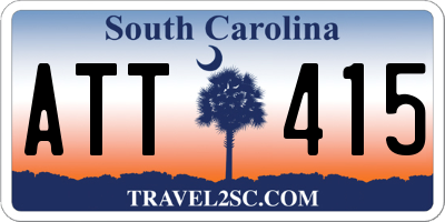 SC license plate ATT415