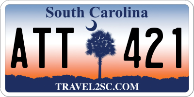 SC license plate ATT421