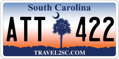 SC license plate ATT422