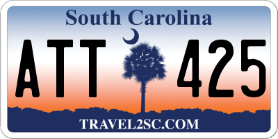 SC license plate ATT425