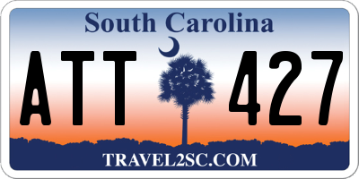 SC license plate ATT427