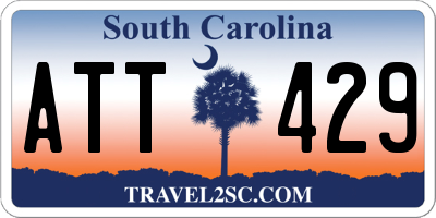 SC license plate ATT429