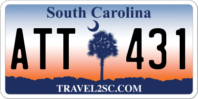 SC license plate ATT431