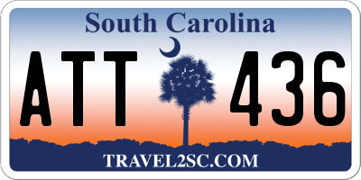 SC license plate ATT436
