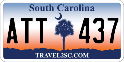 SC license plate ATT437