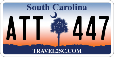 SC license plate ATT447