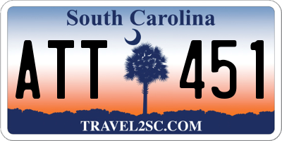 SC license plate ATT451