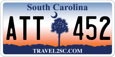 SC license plate ATT452