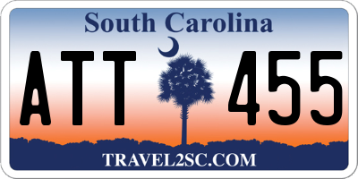 SC license plate ATT455