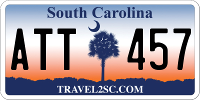 SC license plate ATT457