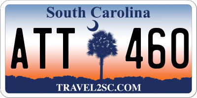 SC license plate ATT460
