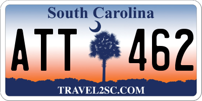 SC license plate ATT462