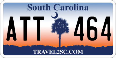 SC license plate ATT464
