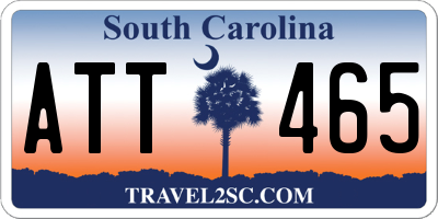 SC license plate ATT465