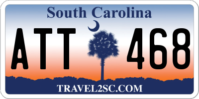 SC license plate ATT468