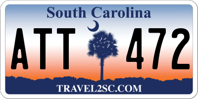 SC license plate ATT472