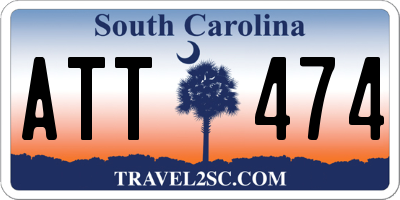 SC license plate ATT474