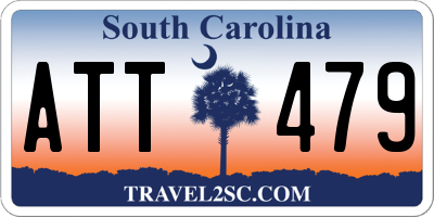 SC license plate ATT479