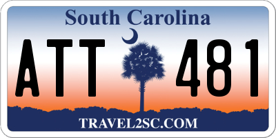 SC license plate ATT481