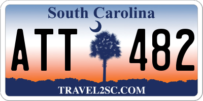 SC license plate ATT482