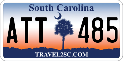 SC license plate ATT485