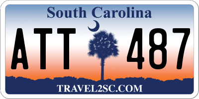 SC license plate ATT487