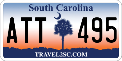SC license plate ATT495