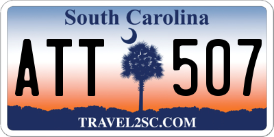 SC license plate ATT507