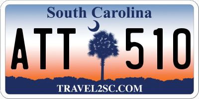 SC license plate ATT510