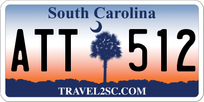 SC license plate ATT512