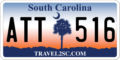 SC license plate ATT516