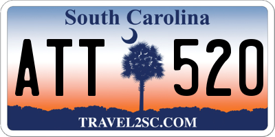 SC license plate ATT520