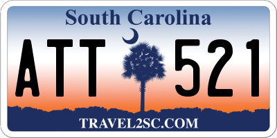 SC license plate ATT521