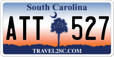 SC license plate ATT527