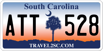SC license plate ATT528