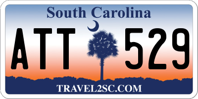 SC license plate ATT529