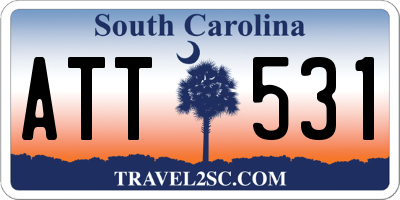 SC license plate ATT531
