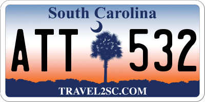 SC license plate ATT532