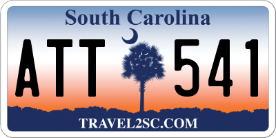 SC license plate ATT541