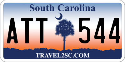 SC license plate ATT544