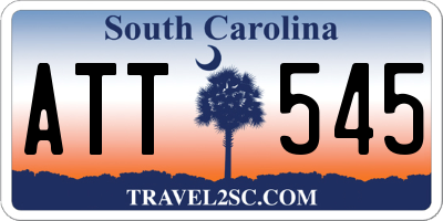 SC license plate ATT545