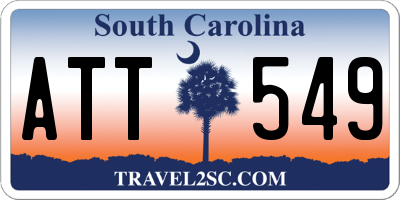 SC license plate ATT549