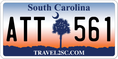 SC license plate ATT561