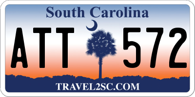 SC license plate ATT572