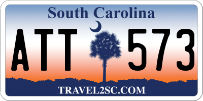 SC license plate ATT573