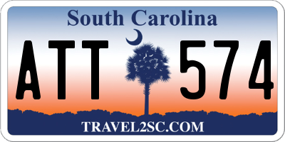SC license plate ATT574