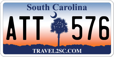 SC license plate ATT576