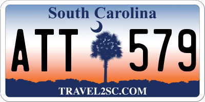 SC license plate ATT579