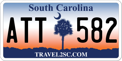 SC license plate ATT582