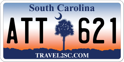 SC license plate ATT621
